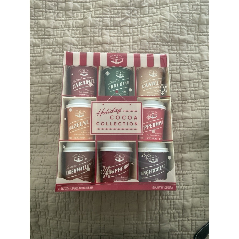 New Corner Cafe Holiday Cocoa Collection - Gourmet Hot Chocolate Mix Sweet Sugar
